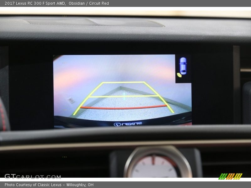 Obsidian / Circuit Red 2017 Lexus RC 300 F Sport AWD