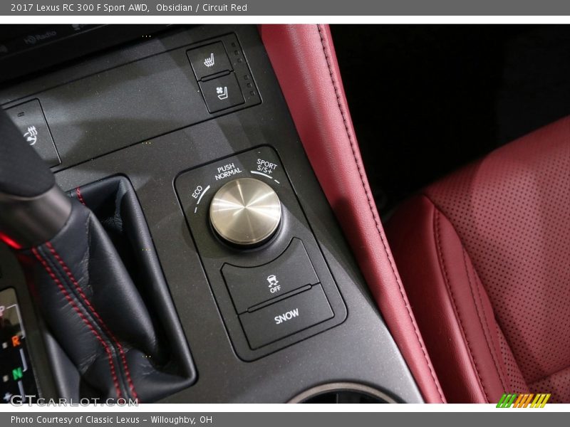 Controls of 2017 RC 300 F Sport AWD