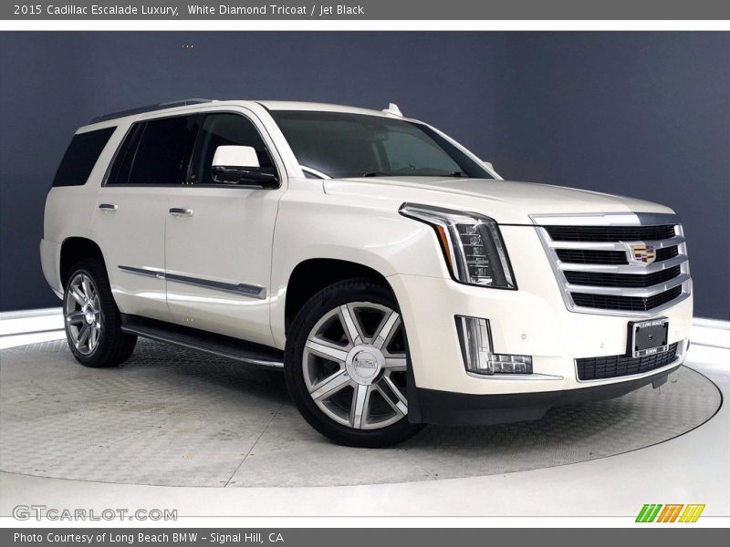 White Diamond Tricoat / Jet Black 2015 Cadillac Escalade Luxury