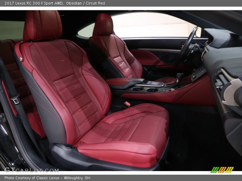 Front Seat of 2017 RC 300 F Sport AWD