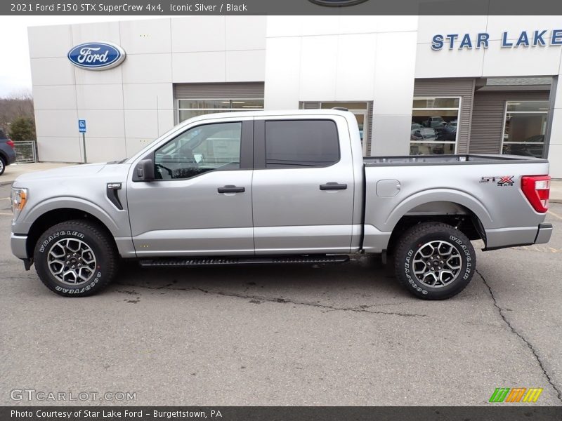 Iconic Silver / Black 2021 Ford F150 STX SuperCrew 4x4