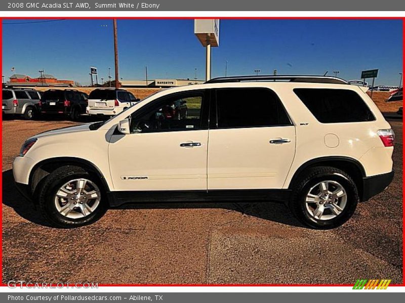 Summit White / Ebony 2008 GMC Acadia SLT AWD
