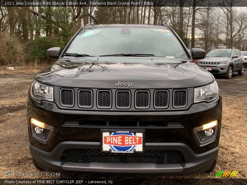 Diamond Black Crystal Pearl / Black 2021 Jeep Compass 80th Special Edition 4x4