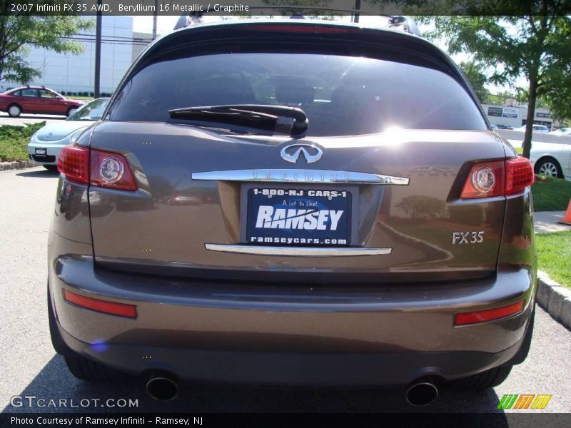 Beryllium 16 Metallic / Graphite 2007 Infiniti FX 35 AWD