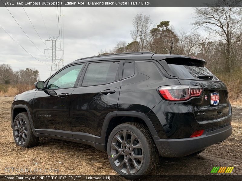 Diamond Black Crystal Pearl / Black 2021 Jeep Compass 80th Special Edition 4x4
