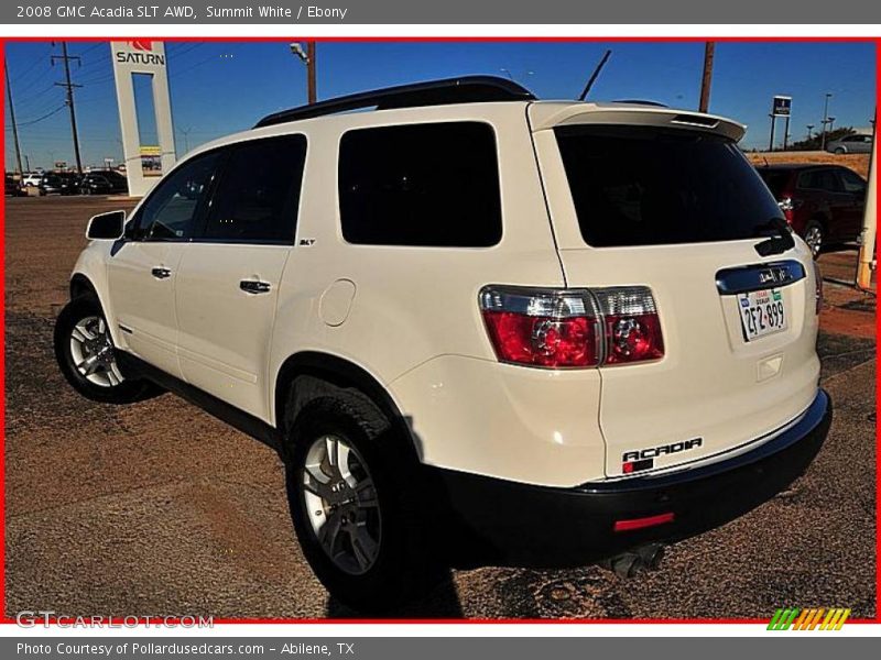 Summit White / Ebony 2008 GMC Acadia SLT AWD