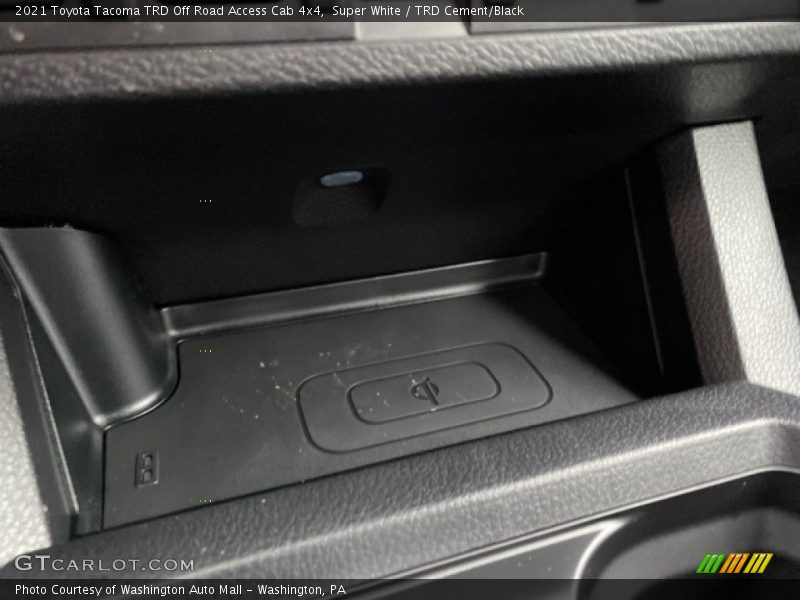 Super White / TRD Cement/Black 2021 Toyota Tacoma TRD Off Road Access Cab 4x4