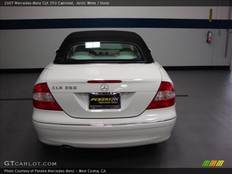 Arctic White / Stone 2007 Mercedes-Benz CLK 350 Cabriolet