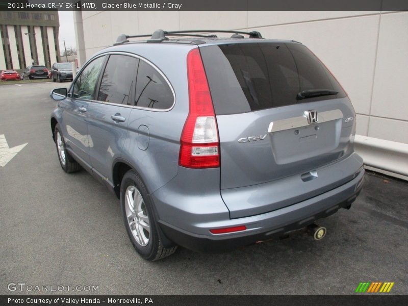 Glacier Blue Metallic / Gray 2011 Honda CR-V EX-L 4WD
