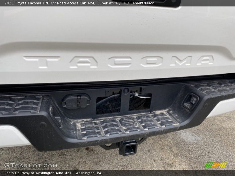 Super White / TRD Cement/Black 2021 Toyota Tacoma TRD Off Road Access Cab 4x4