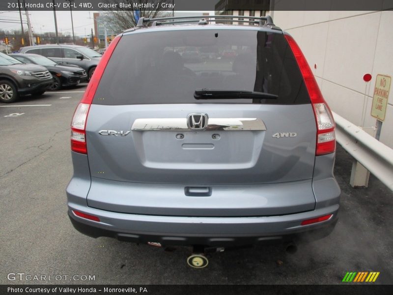 Glacier Blue Metallic / Gray 2011 Honda CR-V EX-L 4WD