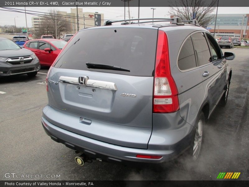Glacier Blue Metallic / Gray 2011 Honda CR-V EX-L 4WD
