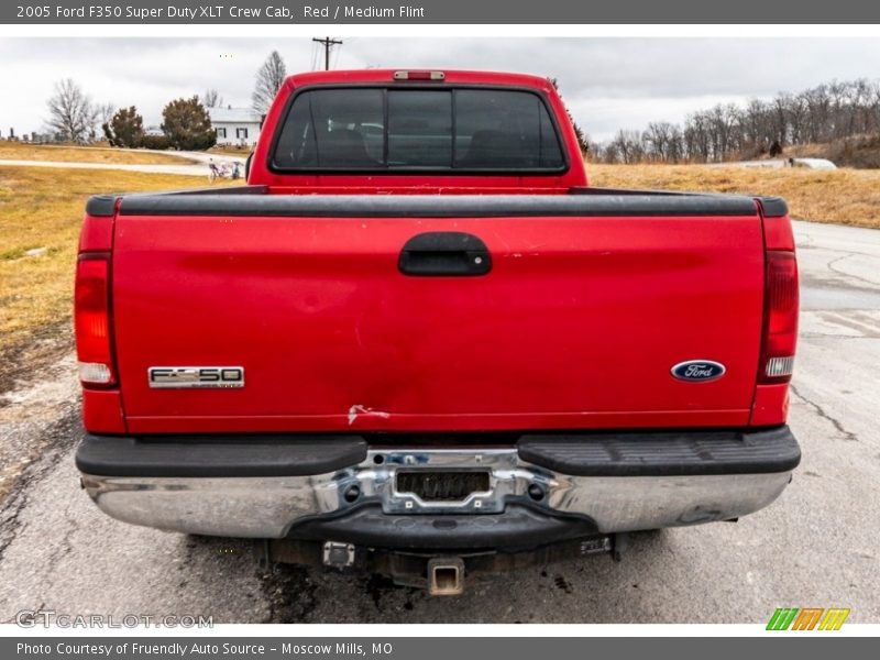Red / Medium Flint 2005 Ford F350 Super Duty XLT Crew Cab
