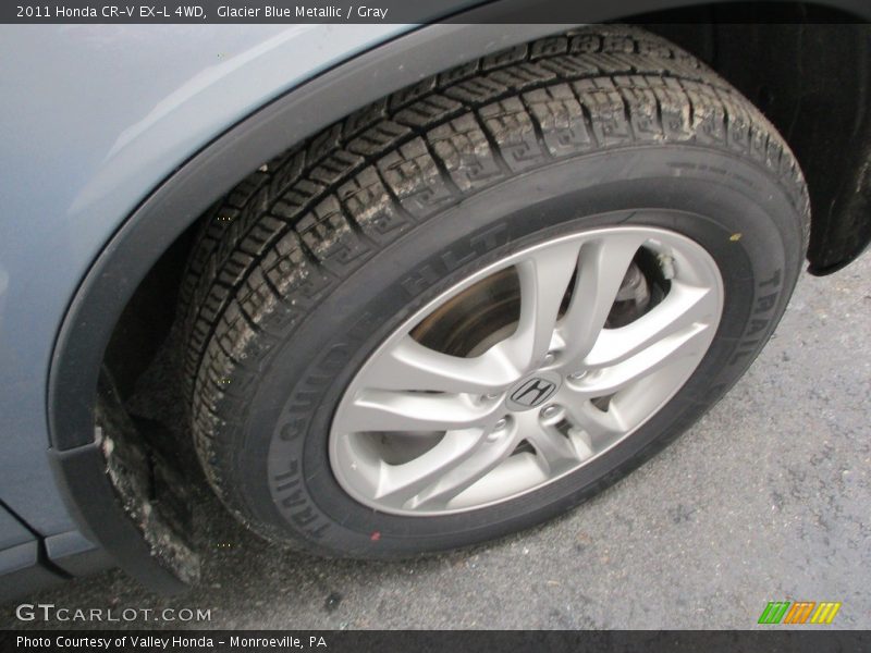 Glacier Blue Metallic / Gray 2011 Honda CR-V EX-L 4WD