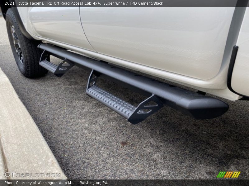 Super White / TRD Cement/Black 2021 Toyota Tacoma TRD Off Road Access Cab 4x4