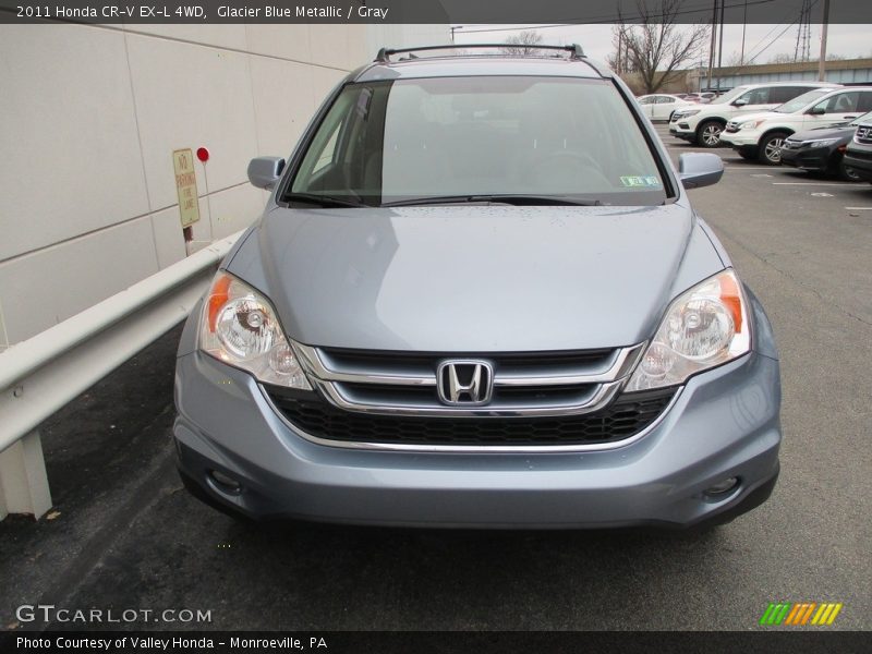 Glacier Blue Metallic / Gray 2011 Honda CR-V EX-L 4WD