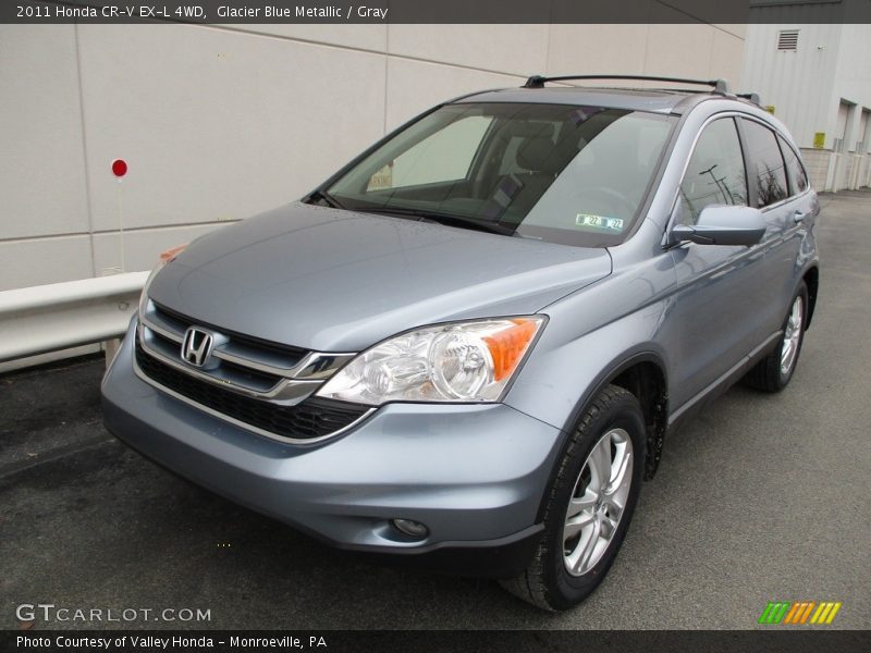 Glacier Blue Metallic / Gray 2011 Honda CR-V EX-L 4WD
