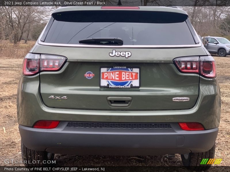 Olive Green Pearl / Black 2021 Jeep Compass Latitude 4x4