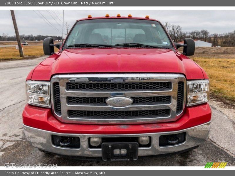 Red / Medium Flint 2005 Ford F350 Super Duty XLT Crew Cab