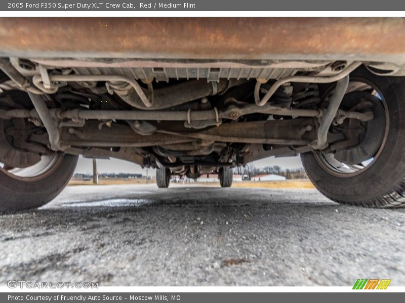 Red / Medium Flint 2005 Ford F350 Super Duty XLT Crew Cab