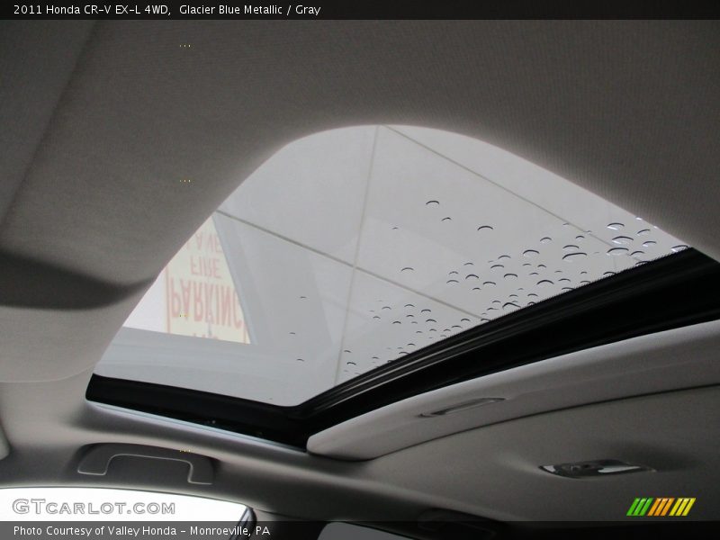 Glacier Blue Metallic / Gray 2011 Honda CR-V EX-L 4WD