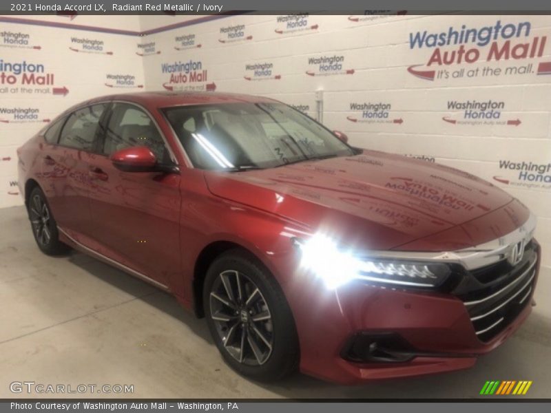 Radiant Red Metallic / Ivory 2021 Honda Accord LX