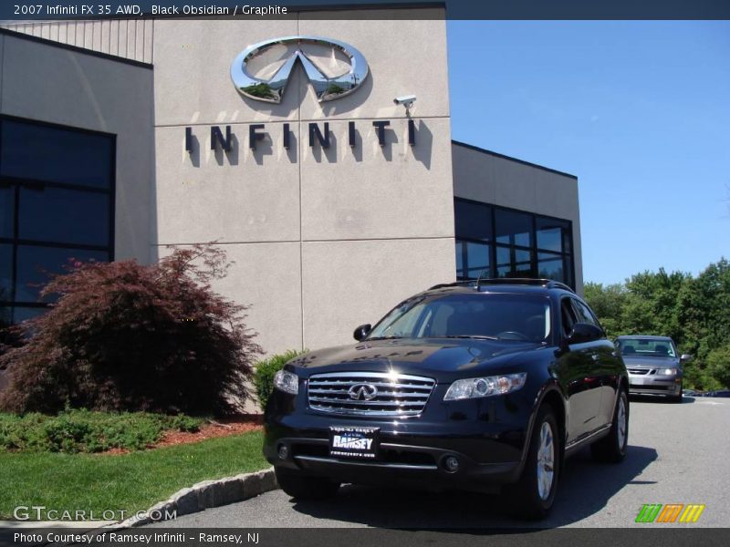 Black Obsidian / Graphite 2007 Infiniti FX 35 AWD