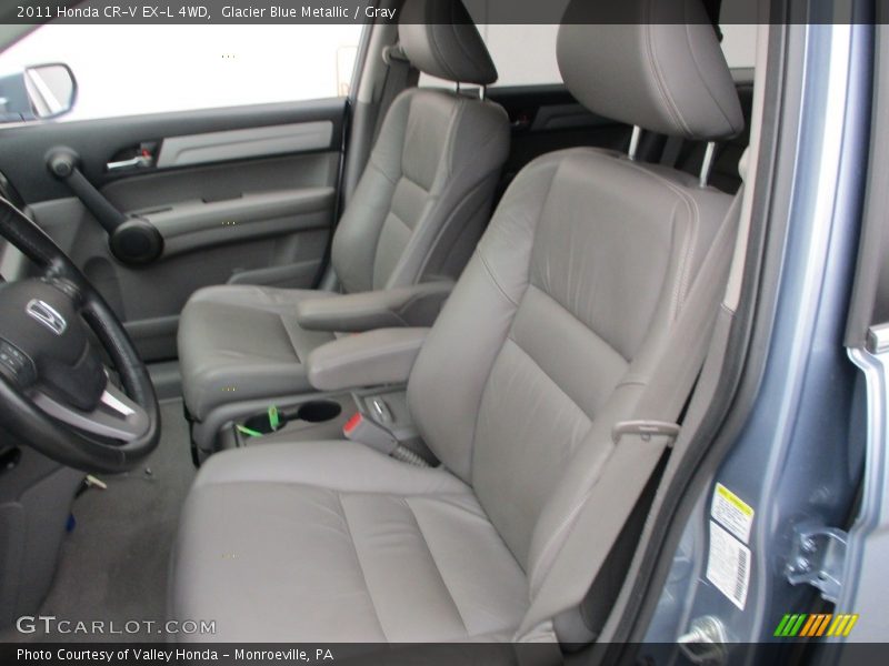 Glacier Blue Metallic / Gray 2011 Honda CR-V EX-L 4WD