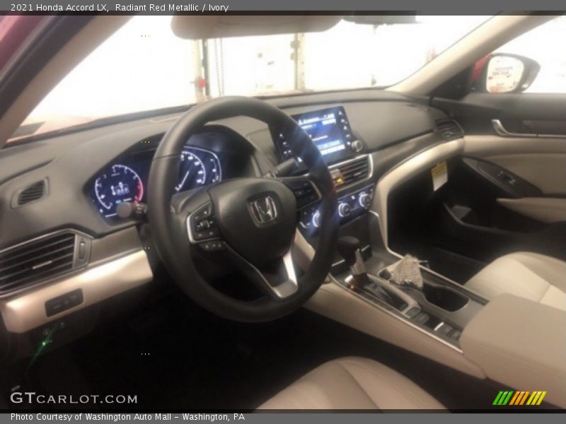 Radiant Red Metallic / Ivory 2021 Honda Accord LX