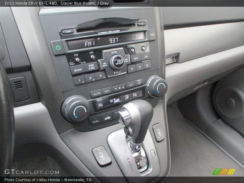 Glacier Blue Metallic / Gray 2011 Honda CR-V EX-L 4WD