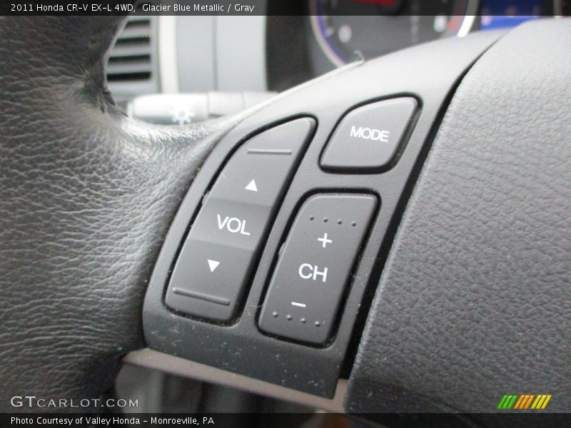 Glacier Blue Metallic / Gray 2011 Honda CR-V EX-L 4WD