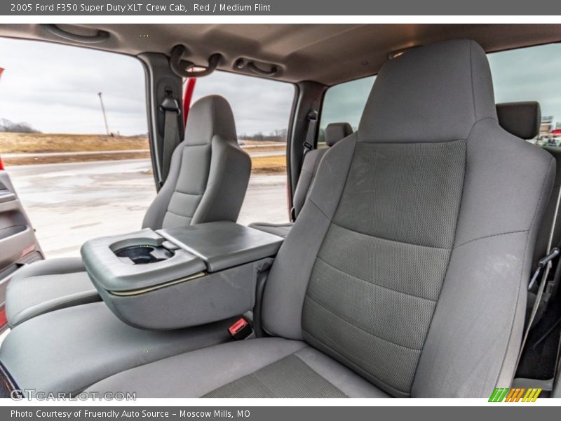 Red / Medium Flint 2005 Ford F350 Super Duty XLT Crew Cab