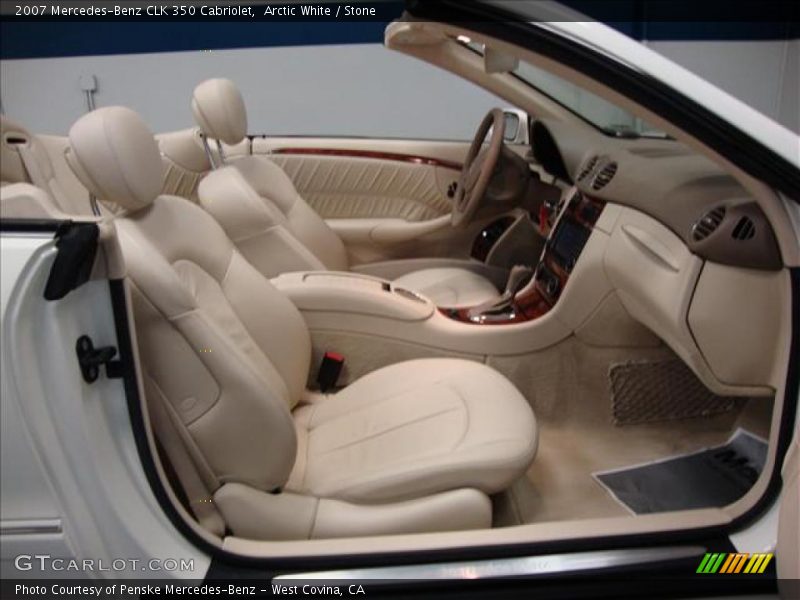 Arctic White / Stone 2007 Mercedes-Benz CLK 350 Cabriolet