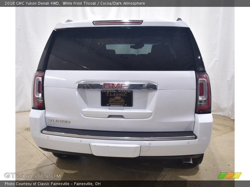 White Frost Tricoat / Cocoa/Dark Atmosphere 2018 GMC Yukon Denali 4WD