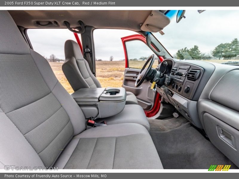 Red / Medium Flint 2005 Ford F350 Super Duty XLT Crew Cab