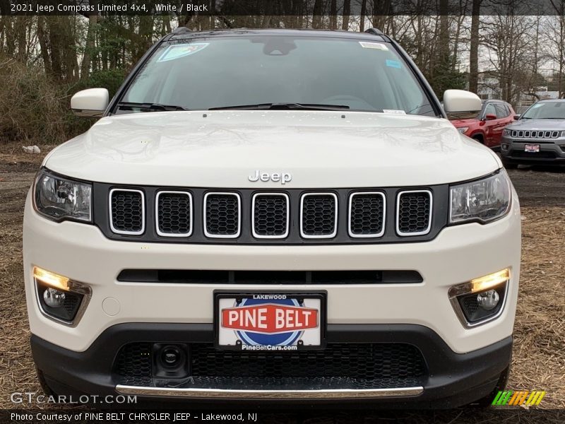 White / Black 2021 Jeep Compass Limited 4x4