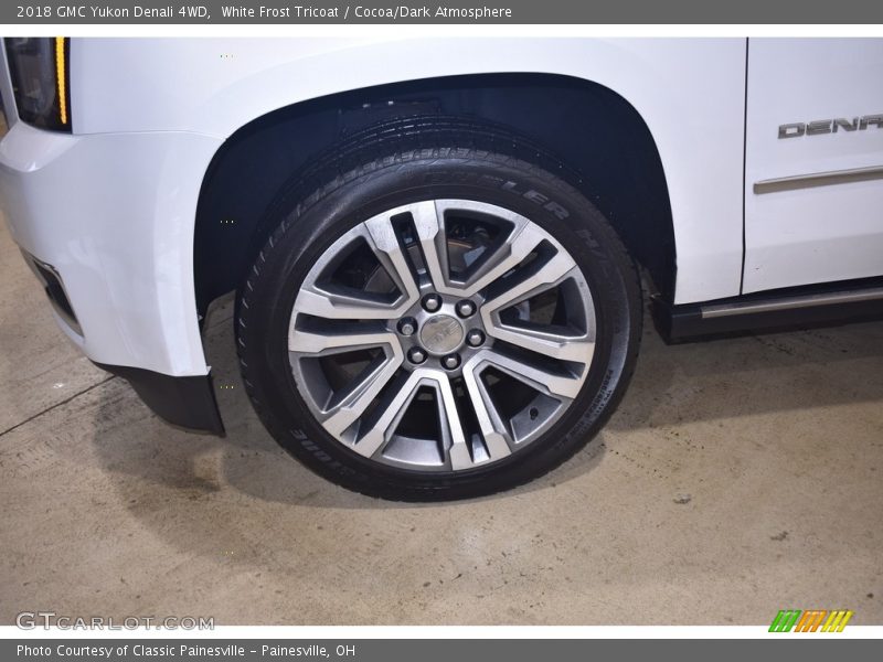 White Frost Tricoat / Cocoa/Dark Atmosphere 2018 GMC Yukon Denali 4WD