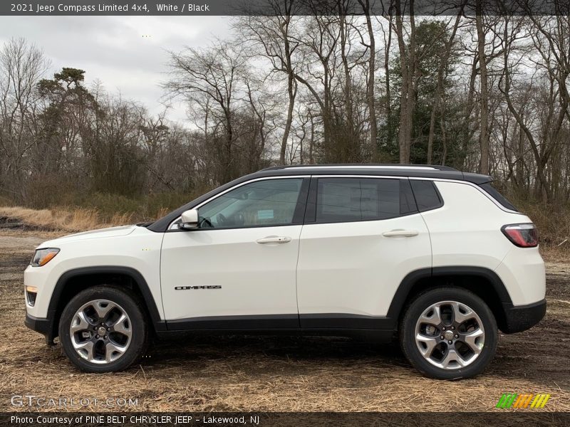 White / Black 2021 Jeep Compass Limited 4x4