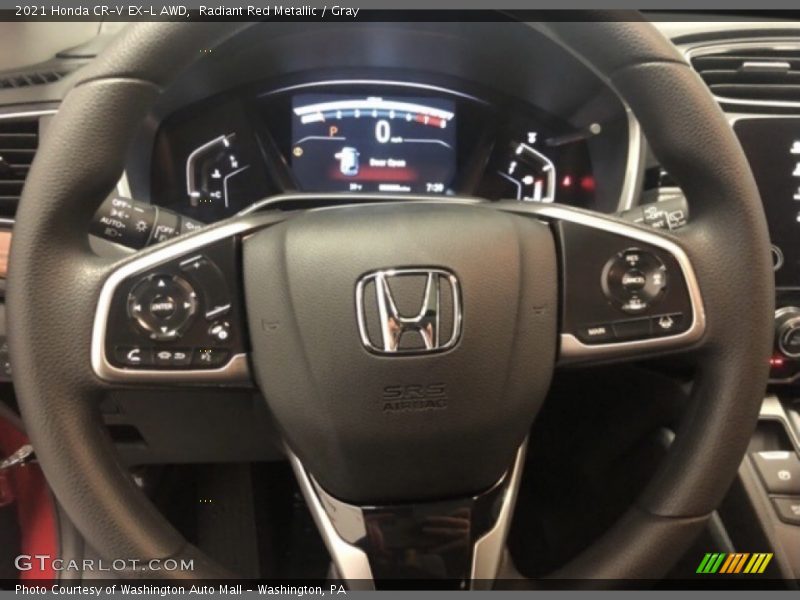 Radiant Red Metallic / Gray 2021 Honda CR-V EX-L AWD