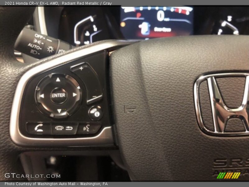 Radiant Red Metallic / Gray 2021 Honda CR-V EX-L AWD