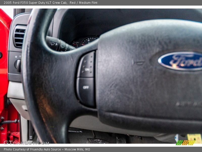 Red / Medium Flint 2005 Ford F350 Super Duty XLT Crew Cab