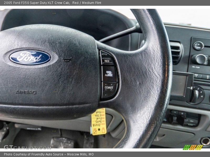 Red / Medium Flint 2005 Ford F350 Super Duty XLT Crew Cab