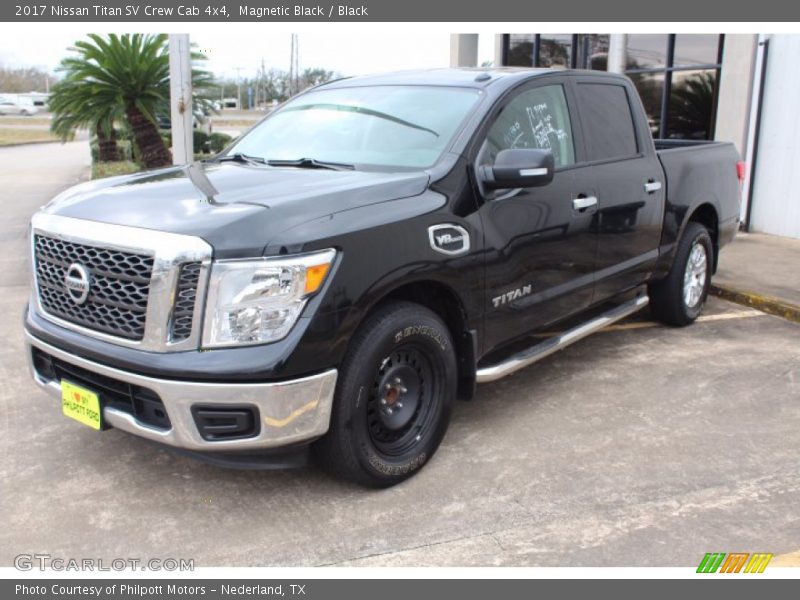 Magnetic Black / Black 2017 Nissan Titan SV Crew Cab 4x4