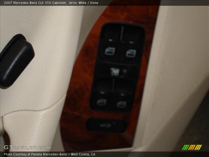 Arctic White / Stone 2007 Mercedes-Benz CLK 350 Cabriolet
