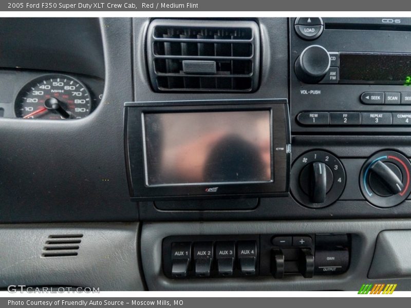 Red / Medium Flint 2005 Ford F350 Super Duty XLT Crew Cab