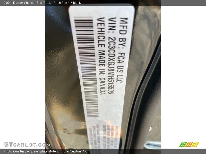 Pitch Black / Black 2021 Dodge Charger Scat Pack