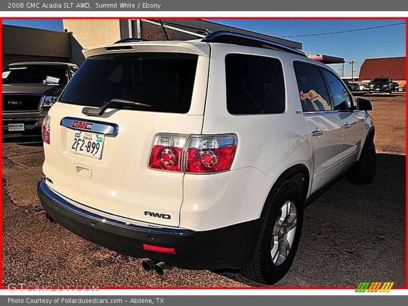 Summit White / Ebony 2008 GMC Acadia SLT AWD