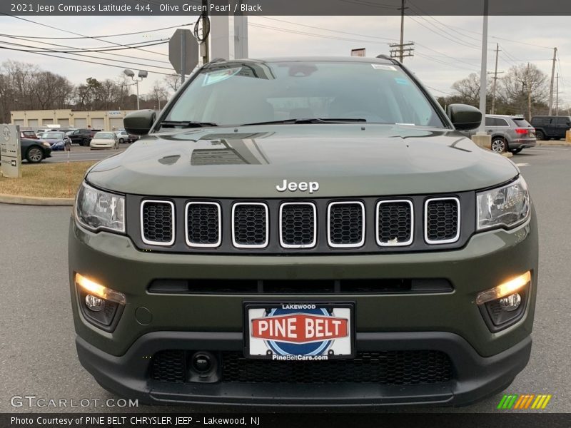 Olive Green Pearl / Black 2021 Jeep Compass Latitude 4x4