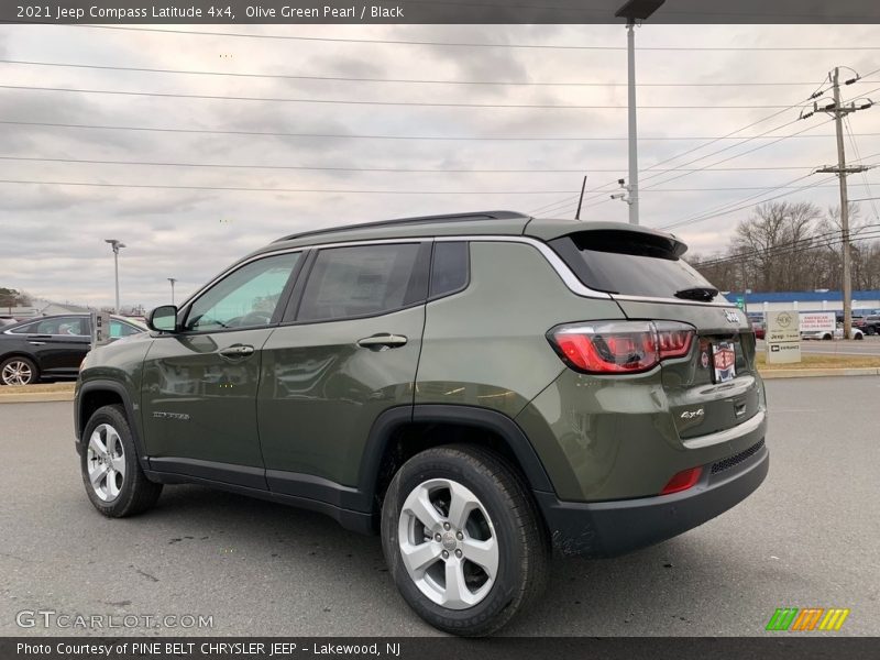 Olive Green Pearl / Black 2021 Jeep Compass Latitude 4x4