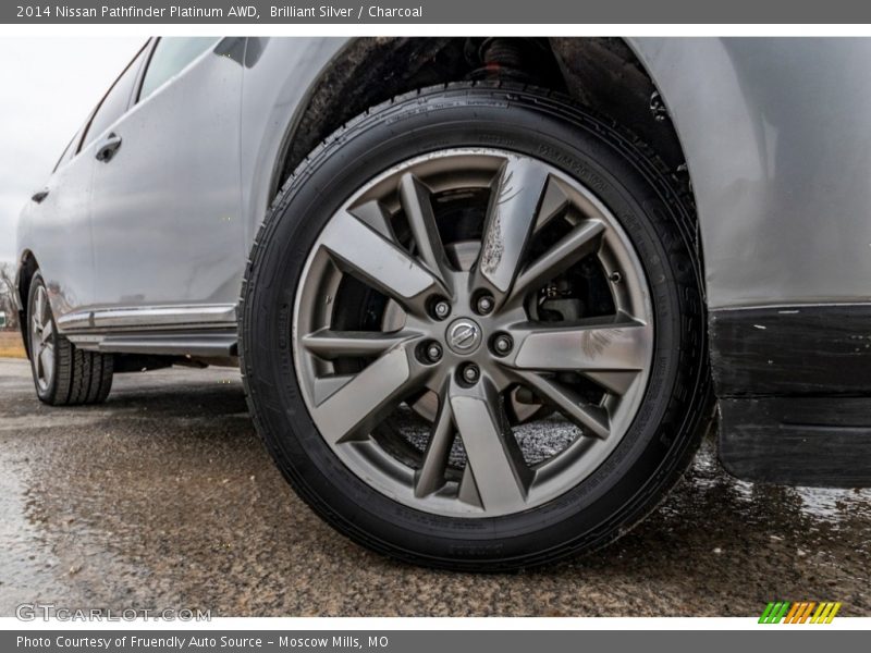 Brilliant Silver / Charcoal 2014 Nissan Pathfinder Platinum AWD